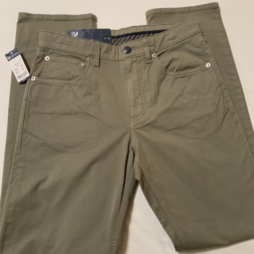 NEW NWT Cremieux Men's Chino Pants 30x32 Khaki Green